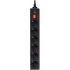 Сетевой фильтр Buro 600SH-16-3-B 3м (6 розеток) черный (коробка)