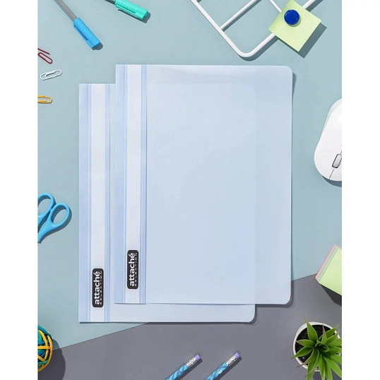 Скоросшиватель пластиковый Attache Selection Breeze, А4, 200мкм, 5шт/уп