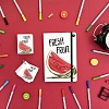 Блокнот SMART JOURNAL А7,250л,10 вид,отрыв.блок,без линовки,микс 3 3-558/03