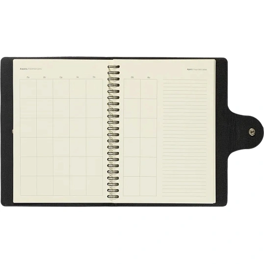 Ежедневник недатированный Fluid Attache Selection сер-гол. 140х200 мм,192с