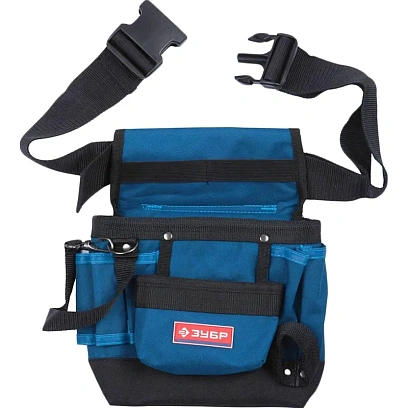 Пояс для инструментов ЗУБР ЭКСПЕРТ,держатель для молотка,9 карманов (38632)