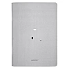 Бизнес-тетрадь А5, 40л. клетка, скрепка, 150х210мм Minimalism серый N2506