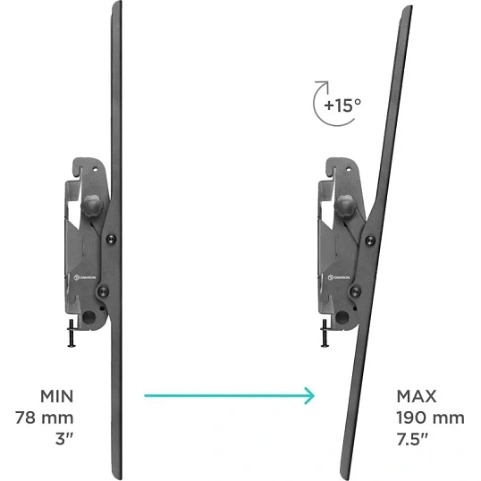 Кронштейн для телевизора Onkron UT4 55-100, наклонный