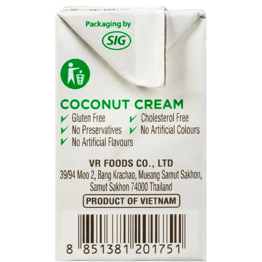 Сливки Кокосовые KATI, растительные жиры 24%, 150 мл тетрапак