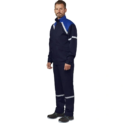 Костюм рабочий летний Антистат ГИДРА муж. ЛА01-КБР син/васил 48-50/182-188