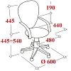 Кресло VB_Echair-396W (LT) сетка/ткань черный пластик белый