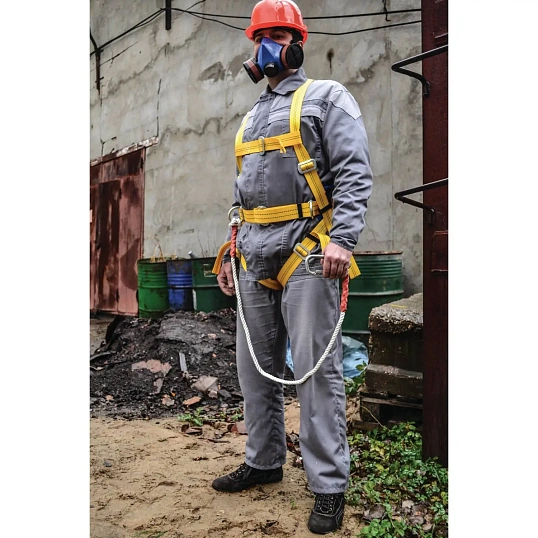 Привязь удерживающая УСП 2ВЖ (ПП 2ВЖ) наплечные набедренные лямки канат