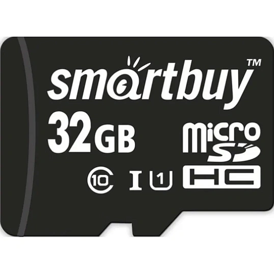 Карта памяти SmartBuy microSDHC 32Gb UHS-I Cl10 +ад, SB32GBSDCL10-01