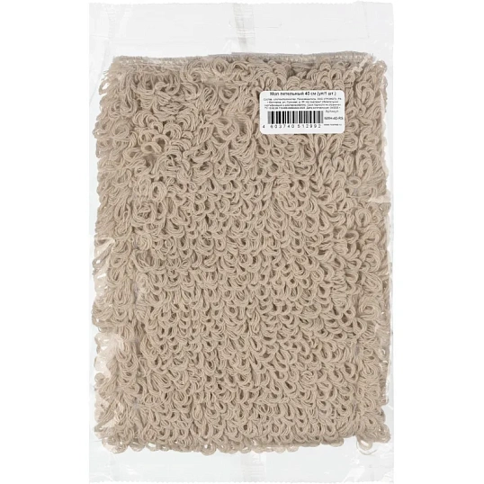 Насадка МОП петельный хлопок полиэстер (креплен карман-язык) 40см_NMH-40-RS