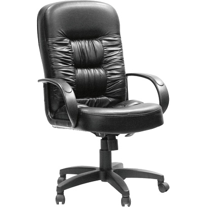 Кресло VT_CH416 ЭКОкожа чёрная (глянец)