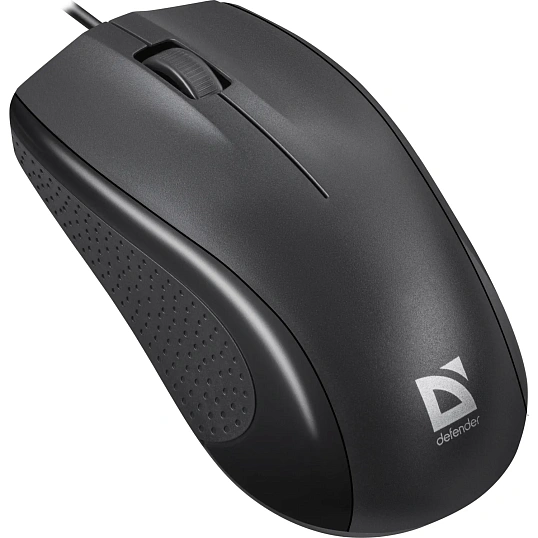 Мышь компьютерная Defender Optimum MB-160 черн,3кн,проводн. 1000dpi (52160)