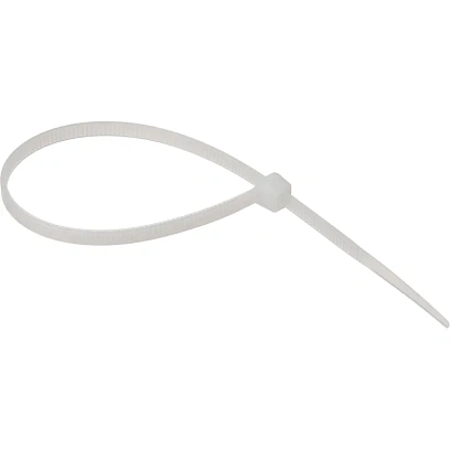 Хомут стяжка нейлоновая TOPFORT 4х200 (3,6х200 мм) белый 100 шт/уп