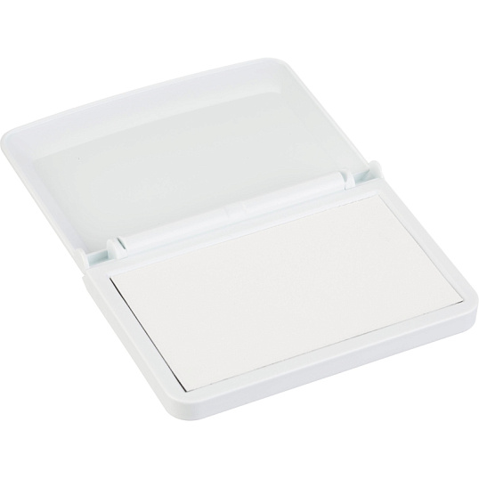 Подушка штемпельная настольная Make1 белая 9х5см