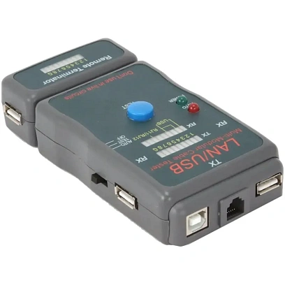 Тестер Cablexpert NCT-2, 100/1000 Base-TX,  для UTP, STP, RJ-11, LAN