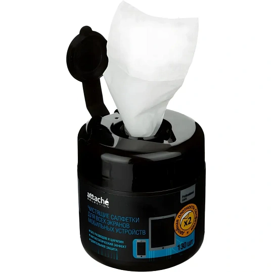 Салфетки д/экранов моб/устр, туба, пов/пл, 130 шт, 55х105