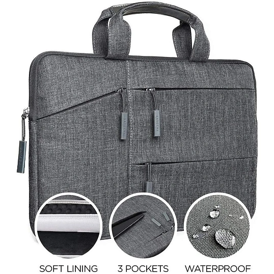Сумка для ноутбука 15.0, Satechi Water-Resistant Laptop, сер, ST-LTB15