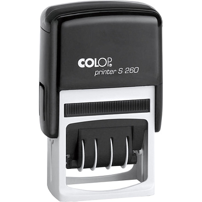 Датер автоматический со своб.полем пласт. S260 24х45мм,дата 4мм(аналог4750