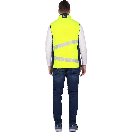 Жилет мужской утепленный ACTIVE (Жил005) жел/син (96-100, 170-176)