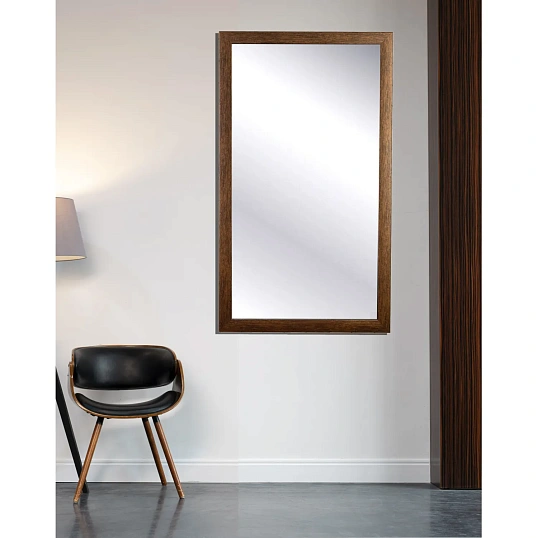 Зеркало МГЛ_ настенное НБ58 (404x704) багет ПЛС венге