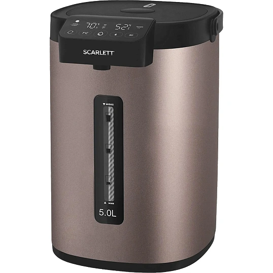 Термопот Scarlett SC-ET10D17, LED-дисплей, 5 л, мокко