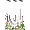 Блокнот А5 60л Attache Nature White flowers клет,65г,100%,греб,карт,ВД-лак