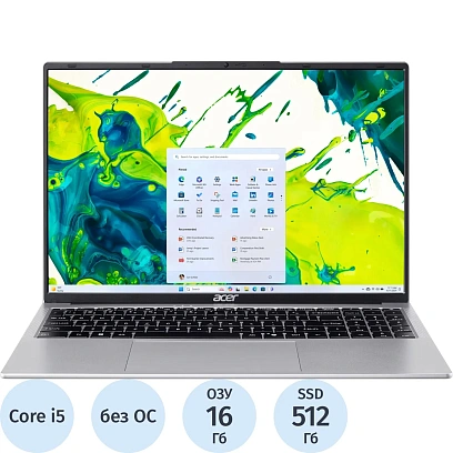 Ноутбук Acer AL16-54P-586N(NX.D76EM.002)i5-1334U/16Gb/512Gb SSD/16/NoOS