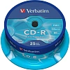 Носители информации CD-R, 52x, Verbatim Extra Protection, Cake/25, 43432