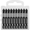 Бита KRAFTOOL Impact Pro PH2, 50мм, тип Е, 10шт/уп (26191-2-50-S10)