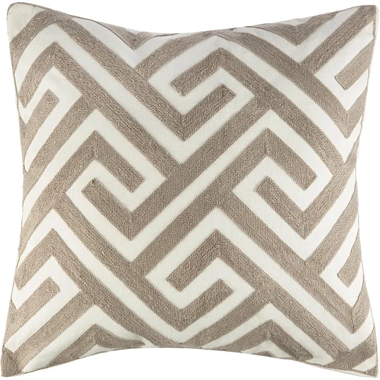 Наволочка декор. Luscan 45х45, 2шт/уп, геометрия серый