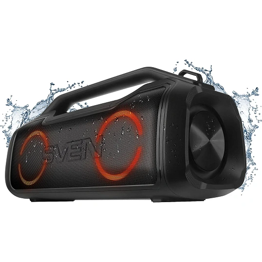 Акустическая система Sven PS-390, 2x25Вт, IPx5, TWS, microSD, аккум