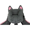 Кресло игровое VB_  Knight Kitty/F сер/роз ткань, пластик чер, под.для ног