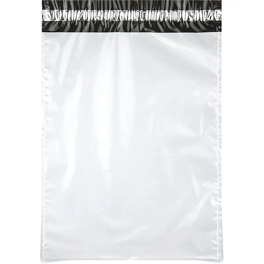 Курьерский пакет, без печати, с карманом,430x500+40, 50 мкм(50шт/уп)