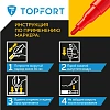 Маркер лаковый TOPFORT Industrial 2 мм красный