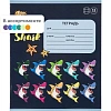 Тетрадь школьная А5 12л №1School Shark клет,скреп, ВД-лак,10шт/уп, в асс