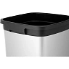 Контейнер для мусора Ирис пластик с металл покрытием прямоуг, метал-черный