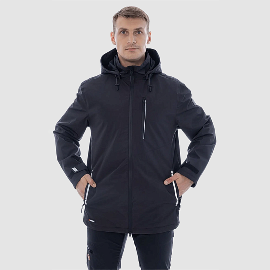 Куртка -парка летняя Brodeks KS213, черный (S)