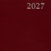 Ежедневник датированный 2027 Attache АГЕНДА А5 168л 138x213 под кожу бордов