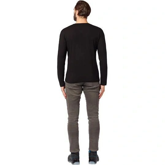 Футболка (160 г.) с длинным рукавом чрн.(XL)