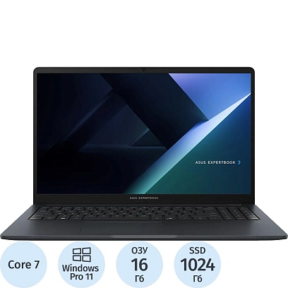 Ноутбук Asus B1503CVA-S70427X(90NX0801-M00EW0)Core7-150U/16Gb/1Tb/15.6/W11P
