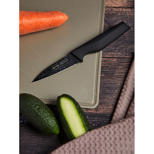 Нож для чистки овощей Santoku 9 см. рукоять Soft Touch, Mielaje 81109