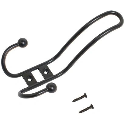 Вешалка настенная УЗК_Крючок трёхрожковый StahlBuro 208 A BL(16109)мат.чер