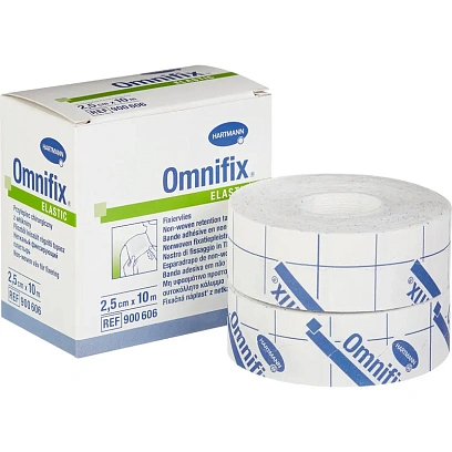 Пластырь неткан гипоал бел 10мх2,5см OMNIFIX 2шт/уп9006064