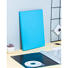 Папка файловая Комус 20 голубая, с карманом для CD/визитки