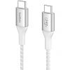 Кабель Belkin (CAB015bt1MWH)BoostCh.240W PD USB-C/USB-C Braided 1м бел