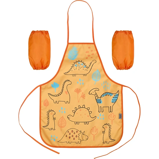 Фартук для труда Комус Класс Динозаврики, ФН 61-20, нарукавники,490x390