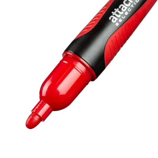 Маркер перманентный Attache Selection Pegas красный, 2-5мм
