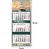 Календарь настенный 3-х блочный 2027 Премиум Парусник 340х840 1227004