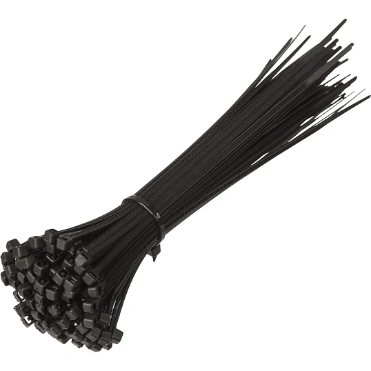 Хомут стяжка нейлоновая Topfort 3х150 (2,5х100 мм) чёрный 100 шт/уп