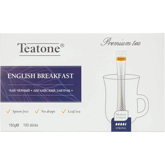 Чай Английский завтрак TEATONE черный, 1 уп.x 100 стиков