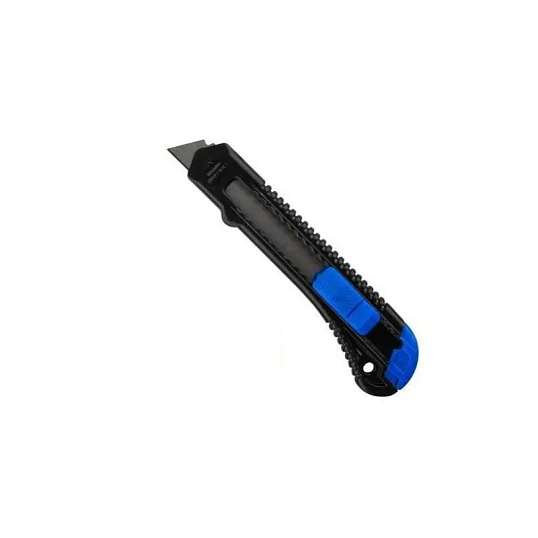 Нож канцелярский 18мм Attache чёрный, цв. фиксатора в ассорт.